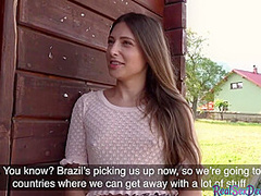 Reality BJ mediumboobs babe public POV fucked by BWC