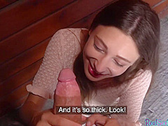 Reality BJ mediumboobs babe public POV fucked by BWC