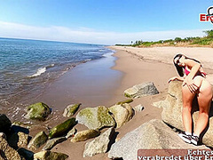 German petite Milf pick up for beach outdoor sexdate