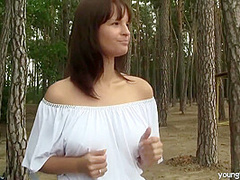 Rita Peach And Young Busty In Fingers In Nature