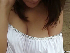 Rita Peach And Young Busty In Fingers In Nature