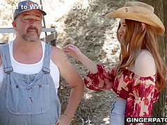 Ginger Cowgirl Messed Up By A Big Thick Dick