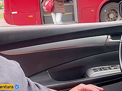 Public Handjob Near The Bus Stop - Flash Dick