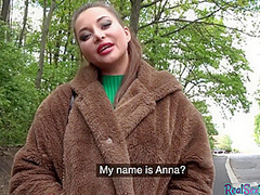 Public fucked POV babe accepts sex4cash after casting