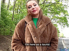 Public fucked POV babe accepts sex4cash after casting