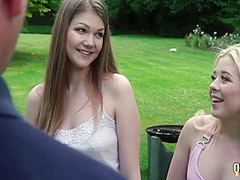 Naughty Grabdpa Fingers And Plays With Teens Nipples 10 Min