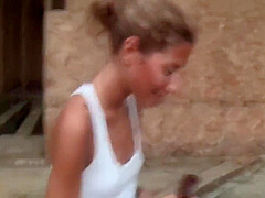 Slim Girl Shows Tits And Ass For Money 7 Min