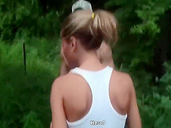 Slim Girl Shows Tits And Ass For Money 7 Min