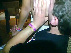 Hot 3some Blowjob
