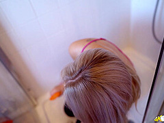 Scrub The Shower - DownblouseJerk