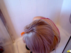 Scrub The Shower - DownblouseJerk