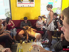 Public pussytoyed babe blows cock and licks pussy 4 voyeurs