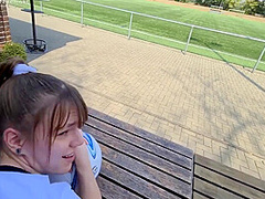 Risky Sex On The Soccer Stadium Field !!