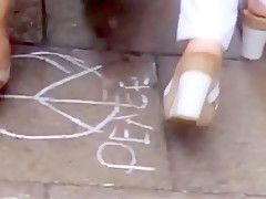 Candid mature soles in wedge sandals