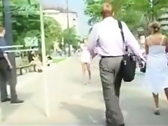 Street pee in public voyeur