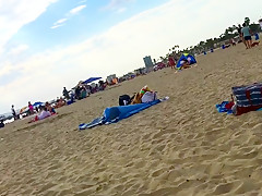 Big titty fat ass chubby milf at the beach