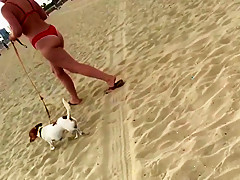 Big titty fat ass chubby milf at the beach
