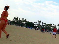 Big titty fat ass chubby milf at the beach