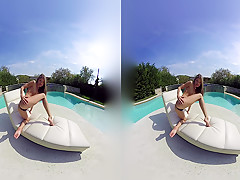 Gina Gerson Plays by the Pool
