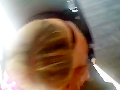 Sucking outside on the patio