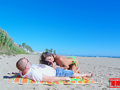 Valentina Bianco & Terry in The Italian Tourist Gets Ass Fucked At The Beach - MMM100