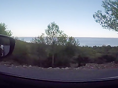 Trip on road   beach