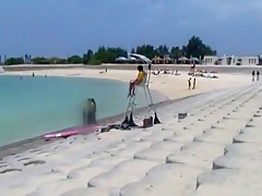 Hottest Japanese slut Kanna Harumi, Yuuna Mano, Aya Inami in Incredible Bikini JAV movie