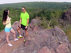 Incredible pornstar Kristy Black in crazy outdoor, brunette adult scene