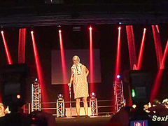 Sexy Strip Show on Public Stage