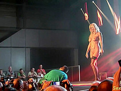 German MILF Lapdance on Stage