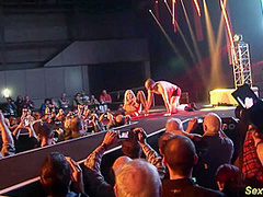 German MILF Lapdance on Stage