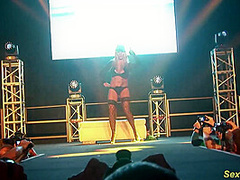 German MILF Lapdance on Stage