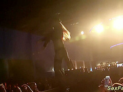 My Busty German Stepmom Naked on Stage