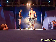 Extreme Fetish Porn on Public Stage