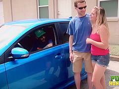Cute blonde Kendra Lynn loves being naughty in public - Public Handjobs