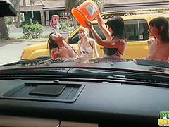Desperate for Spring Break Cash Chloe Sky Has Car Wash Idea - Public Handjobs