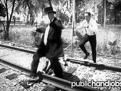 Damsel in Distress Christie Stevens Thanks Her Savior - Public Handjobs
