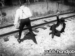 Damsel in Distress Christie Stevens Thanks Her Savior - Public Handjobs