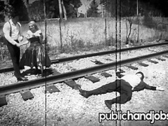 Damsel in Distress Christie Stevens Thanks Her Savior - Public Handjobs