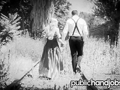 Damsel in Distress Christie Stevens Thanks Her Savior - Public Handjobs