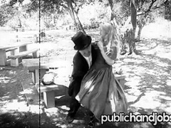 Damsel in Distress Christie Stevens Thanks Her Savior - Public Handjobs