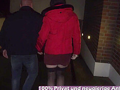 German skinny amateur teen fuck in public garage