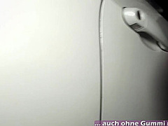 German skinny amateur teen fuck in public garage