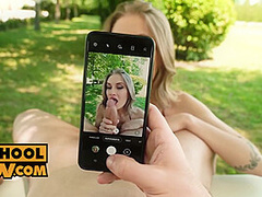 Tiffany Tatum - Gobbles Your Dick In Outdoor Pov Scene