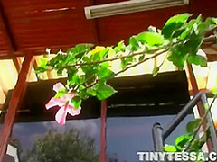 Tessa teen teases the camera