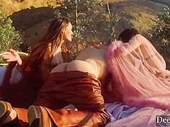 Nymphs Kylie & Sera Succumb To Michaels Charms