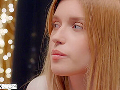 Fiery Redhead Freya Gives Her Boss Son A Free Show