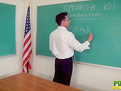 Students Aaliyah Love and Alison Rey Stroke for Grades - Public Handjobs