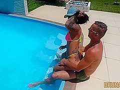 Bruna Lopes - Sexo,sol E Piscina Muita Sacanagem E Putaria Com A Na Piscina...... Vagninho 8 Min