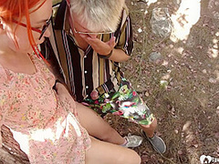 Horny Couple Has Spontaneous Sex In The Woods